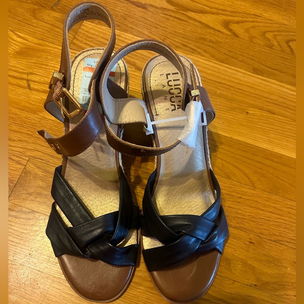 Lucca Lane Wedges sz 10 NWT